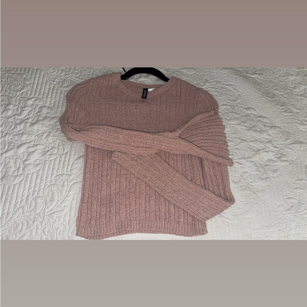 Brand new Pink Ribbed Sweater